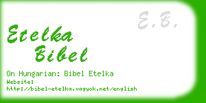 etelka bibel business card